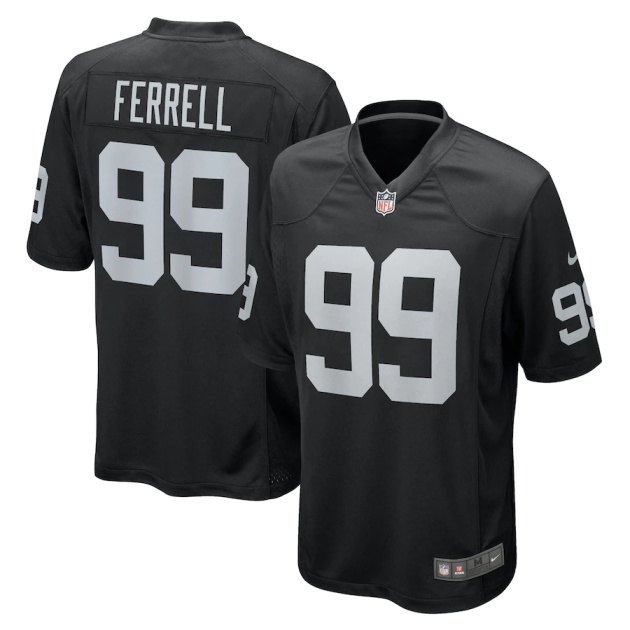 mens nike clelin ferrell black las vegas raiders home game jersey